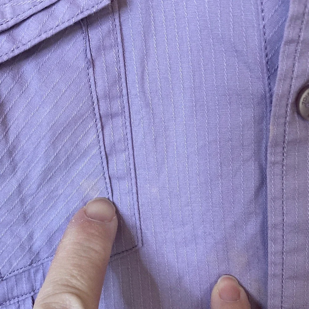 7 Diamonds‎ Mens Double Pocket Lavender Long Sleeve Button Up Shirt Size XL